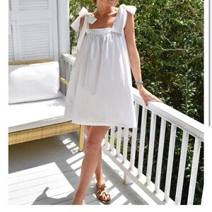 Darling Loungewear Tie Sleep Dress White